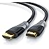 CSL - 7,5m cable de HDMI - Ultra HD 4k HDMI | Alta velocidad con Ethernet | Full HD 1080p / 4K Ultra HD 2160p / 3D / ARC y CEC | Cable de blindaje triple + blindaje de conector y contactos