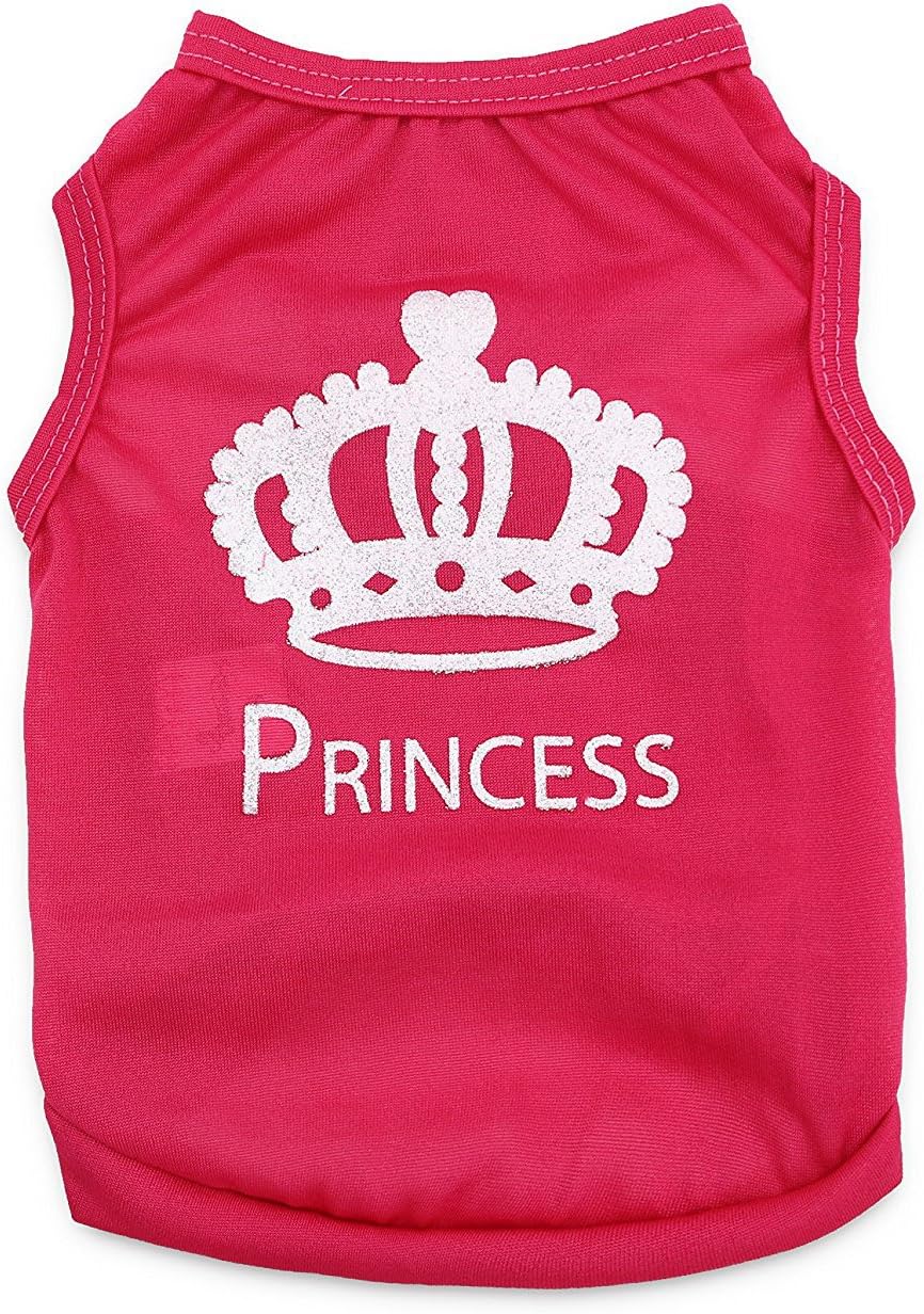 DroolingDog Pet Dog Princess Clothes Tee Shirt for Small Dogs
