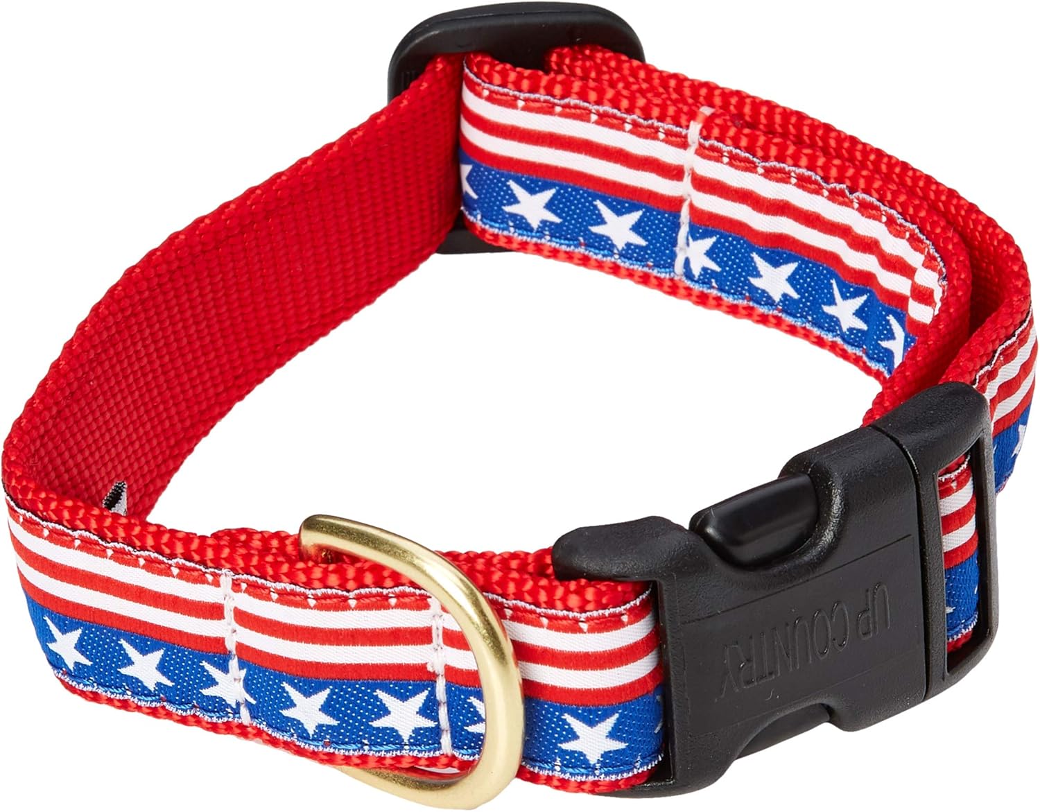 stars and stripes dog collar