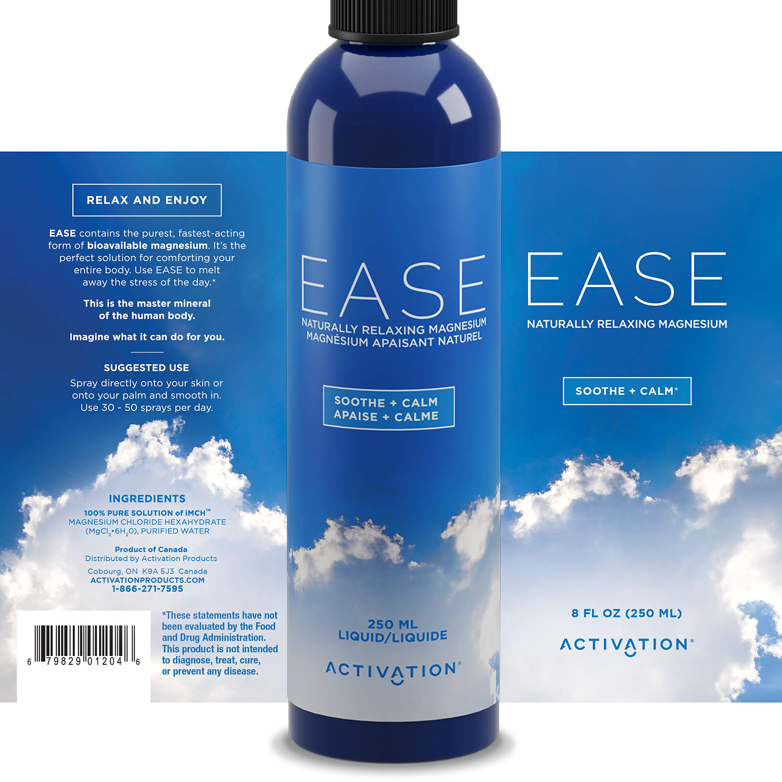 Activation Products Ease Magnesium Spray Pure Magnesium for Joint and
