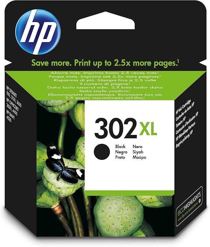 amazon hp 302 black