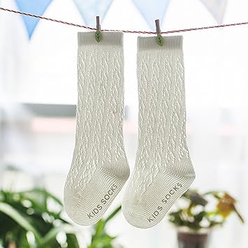 Amazon かわいい レース編み ハイソックス ベビー キッズ 女の子