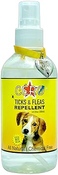 CERO Pet's Natural Ticks, Fleas and Mites Repellent Spray (200 ml)