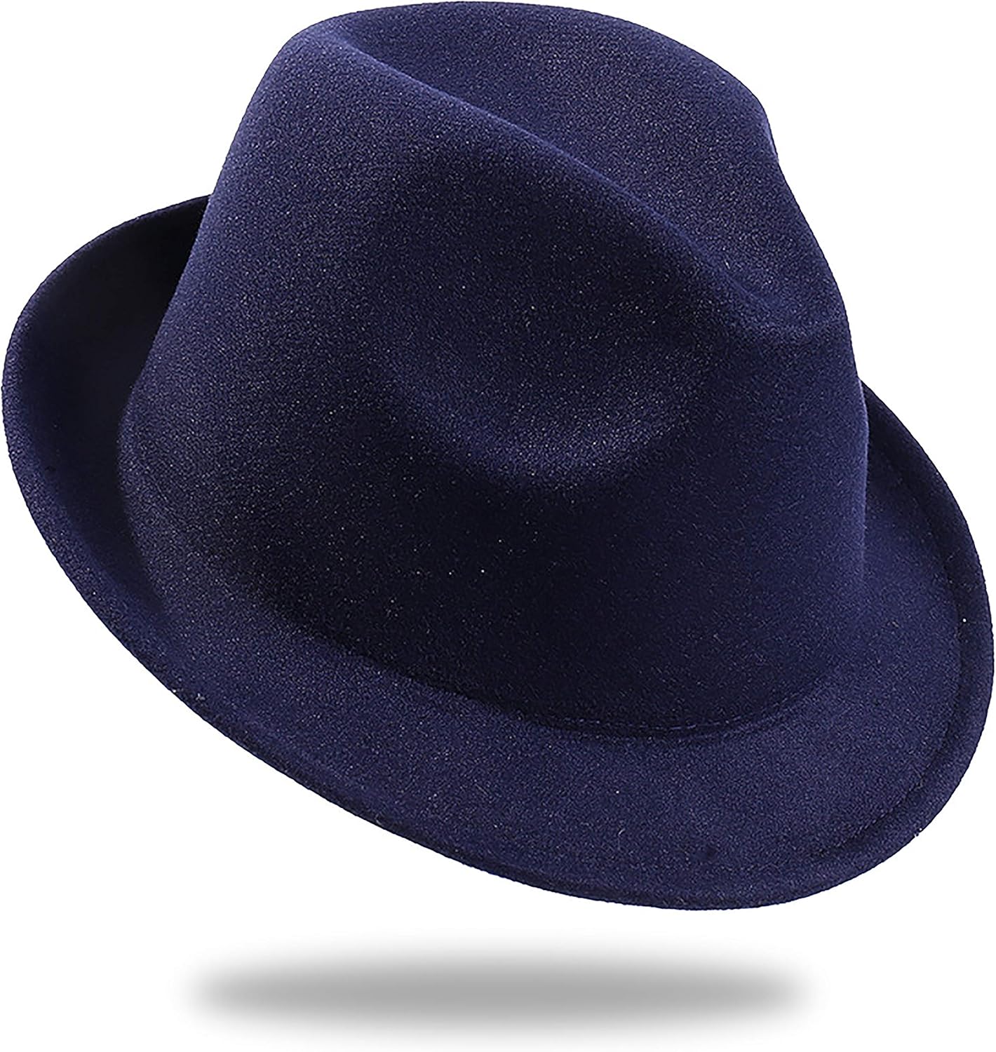 Jazz hat British Retro Gentleman's hat Men's Short Eaves Curled Leisure