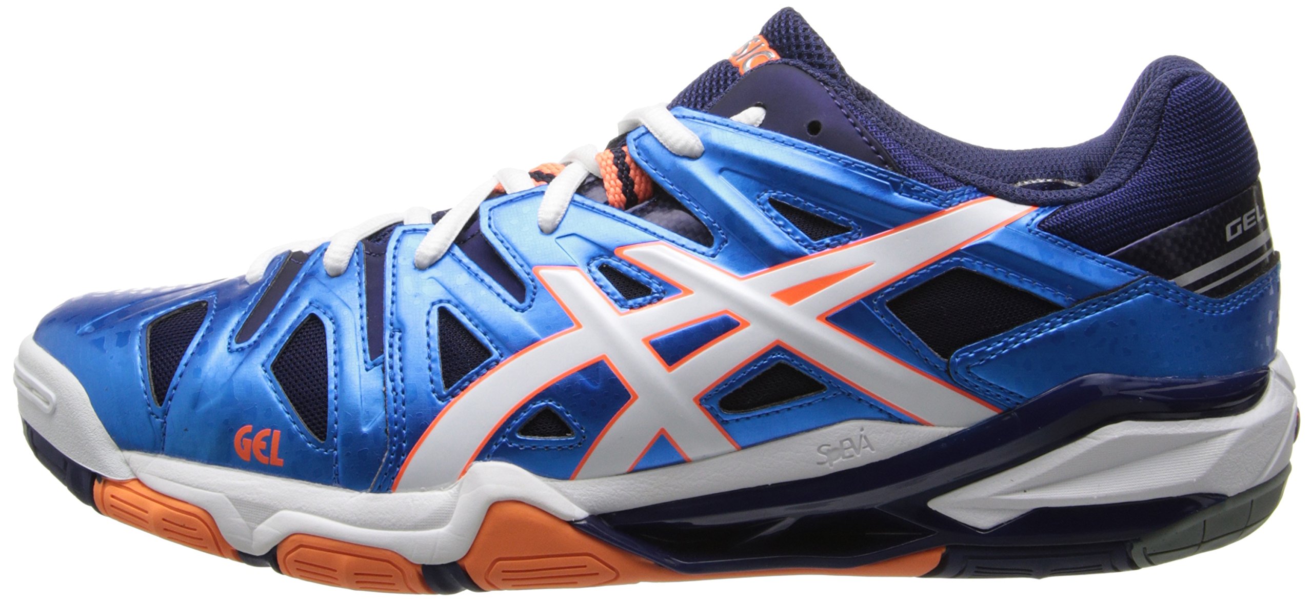 Galleon Asics Men's GelSensei 5 Volleyball Shoe,Blue/White/Orange,11