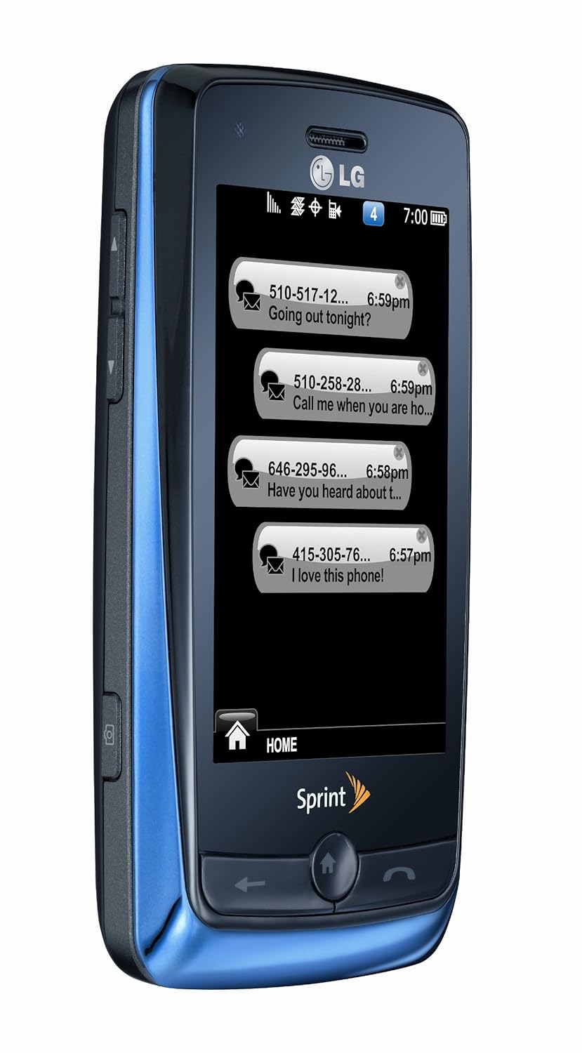 Amazon.com: LG Rumor Touch Phone, Blue (Sprint): Cell Phones & Accessories