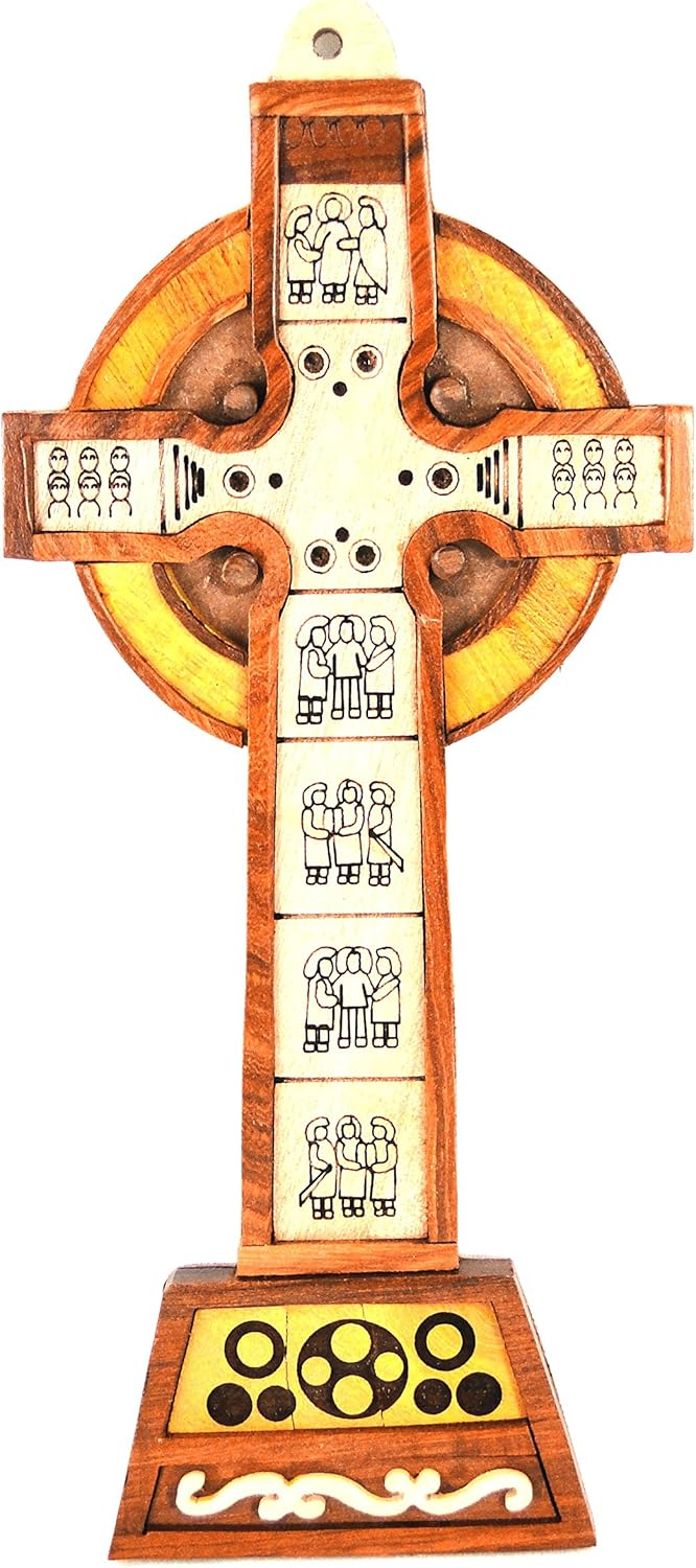 Celtic Wall Carving The Irish High Cross, Height 23.5cm x Width 10cm
