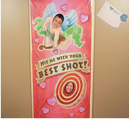 Amazon Com Bargain World Cupid Photo Door Banner With Sticky