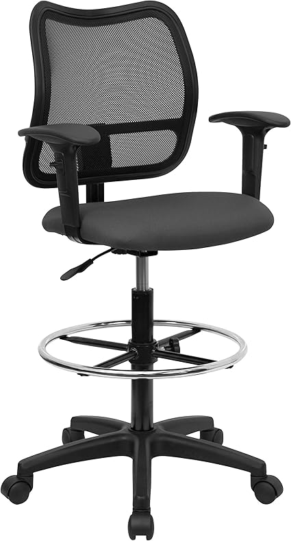 Une Ligne Meubles Bureau Ventile Noir Dessin Dos En Maille Chaise Avec Assise Tissu Gris Amazon Fr Fournitures De Bureau Une Ligne Meubles Bureau Ventile Noir Dessin Dos En Maille Chaise Avec Assise Tissu Gris Amazon Fr Fournitures De Bureau