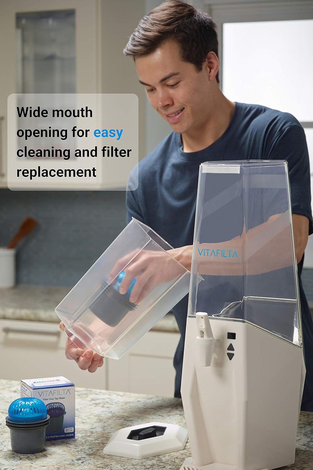 VitaFilta Replacement Carbon Water Filter with Ion Exchange Resin: Home & Kitchen