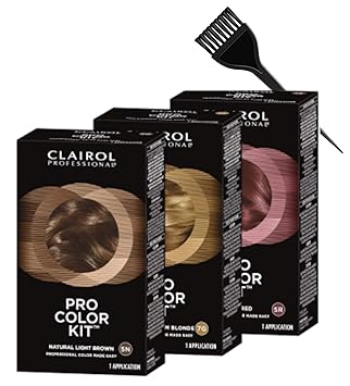 Amazon Com Clairol Pro Color Kit Haircolor Professional Permanent Hair Color Made Easy W Sleek Brush 100 Gray Coverage Dye 5g Golden Light Brown Beauty