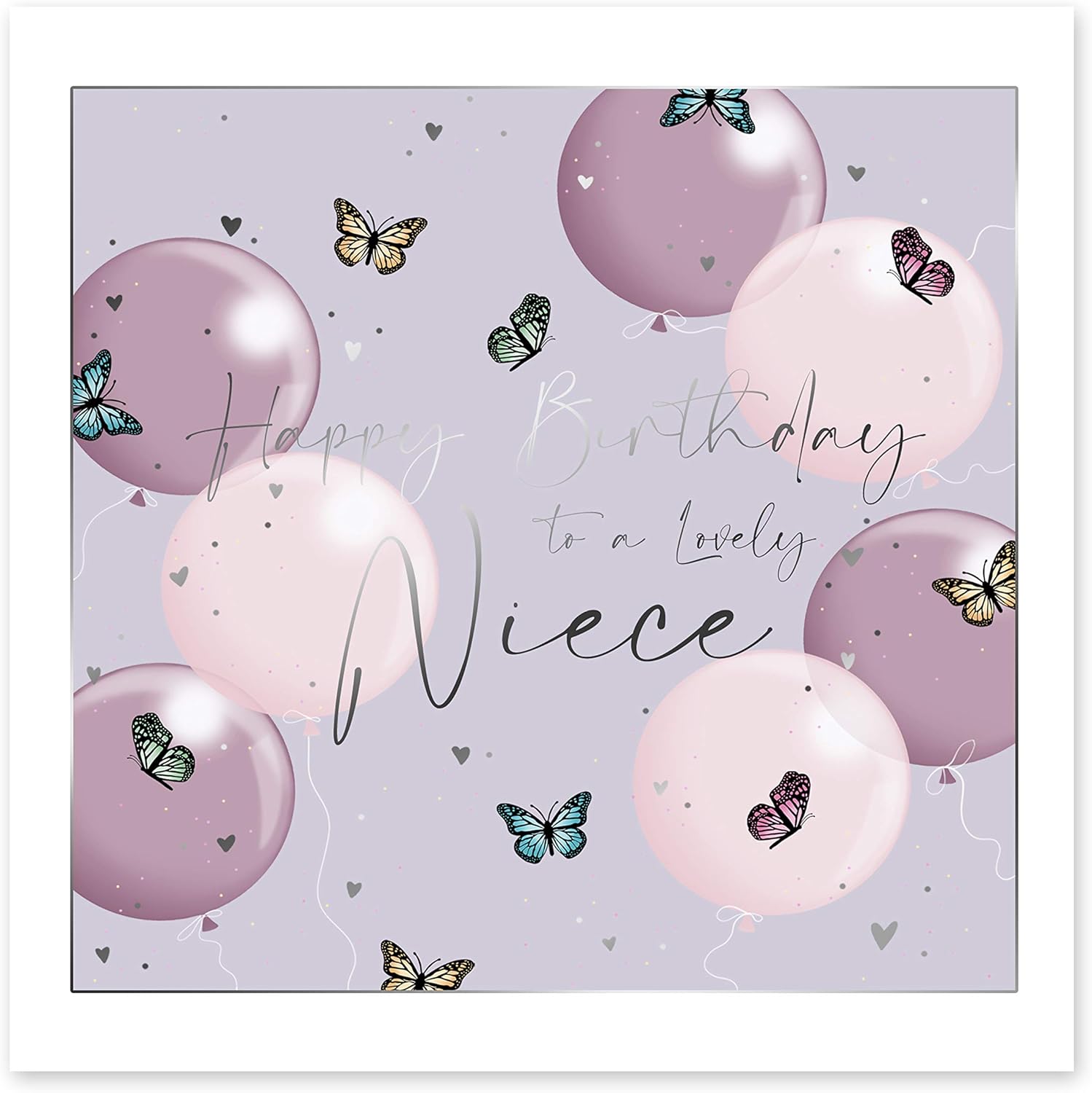 Central 23 - Birthday Card for Niece - 'Happy Birthday To A Lovely Niece' - Cute Card for Her - Comes with Fun Stickers - Image 3