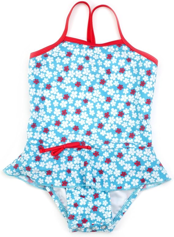 baby girl swimsuit with snaps