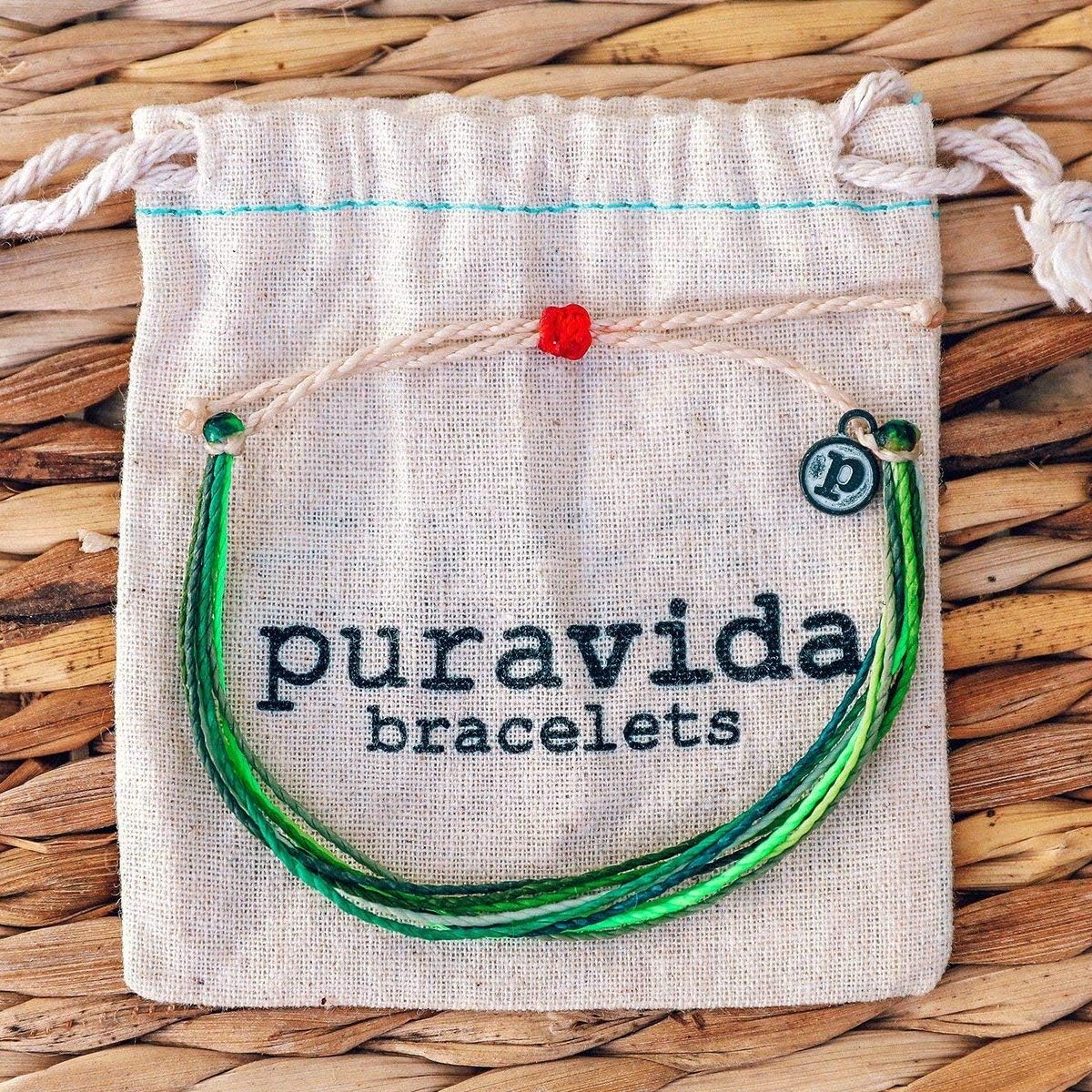 Pura Vida Beach Life Single Bracelet - Handcrafted - 100% Waterproof Wax Coated Accessories: Jewelry