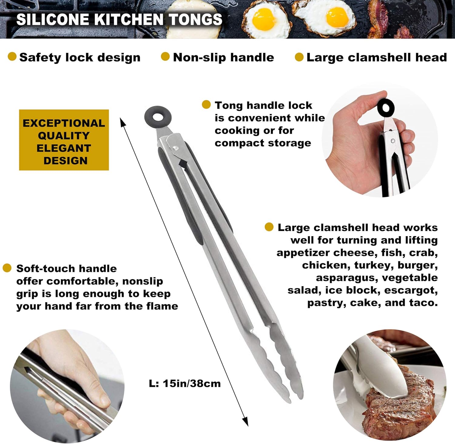 ROMANTICIST 11PC Griddle Accessories Kit with Carrying Bag - Restaurant Grade Griddle Spatula Set for Flat Top Grill Hibachi Cooking - The Very Best Grill Gift on Birthday Wedding: Kitchen & Dining