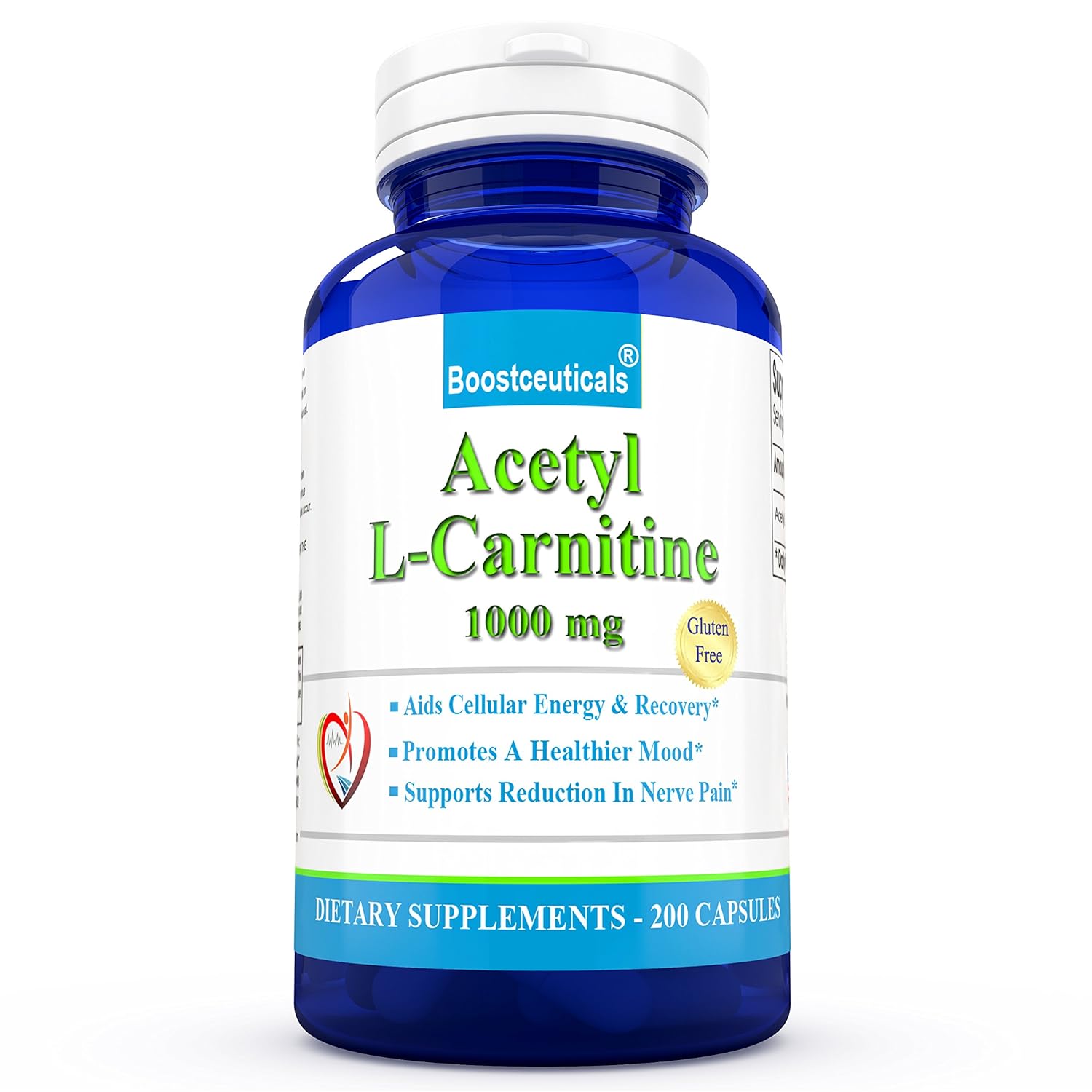 ALCAR Acetyl L Carnitine 1000 mg Daily Supplement 200 Capsules ALC
