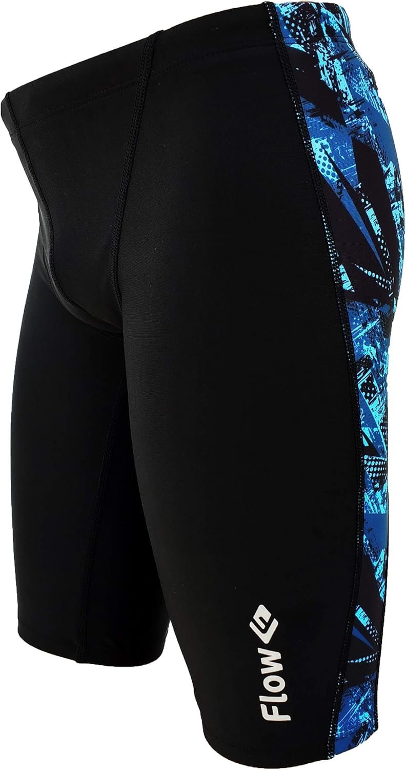 Size 24 to 30 Swimming Jammer Shorts for Boys in Four Sporty Swimsuit