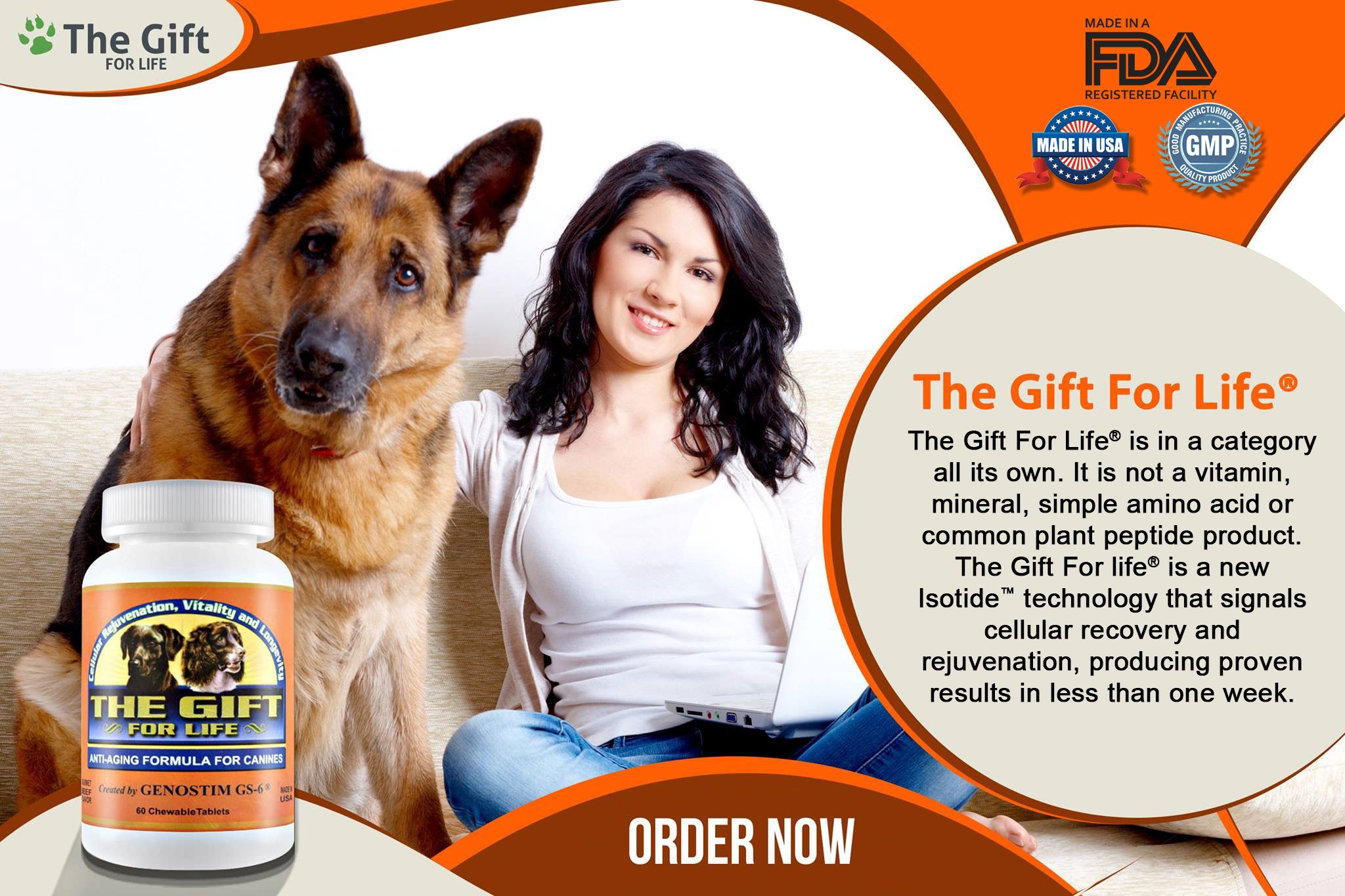 THE GIFT FOR LIFE Most Advanced AntiInflammatory Supplement for Dog