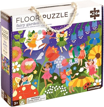 Petit Collage Floor Puzzle, Fairy Garden