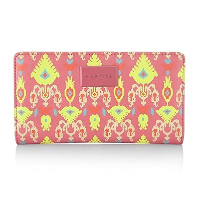 Caprese Ikat Womens Wallet (Coral)