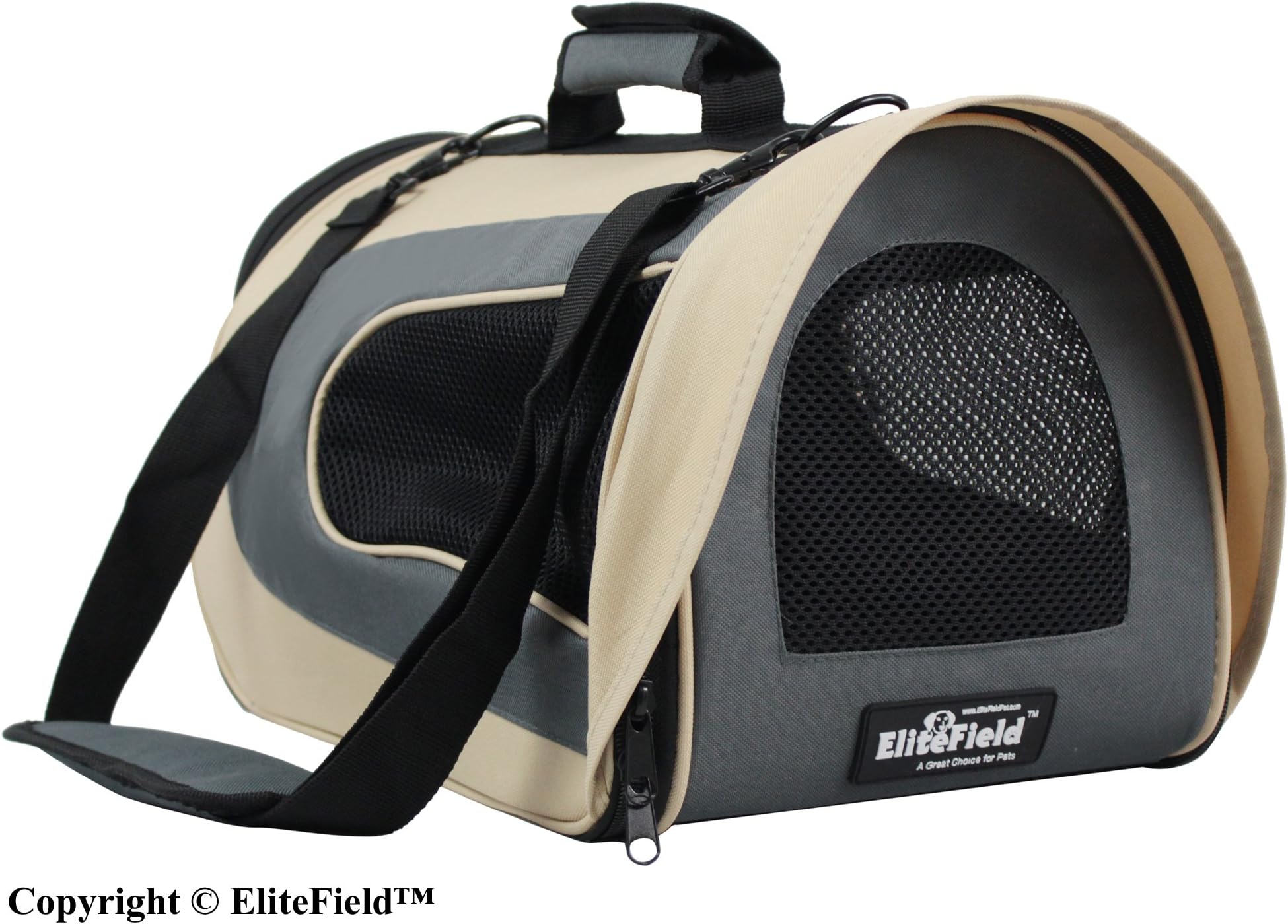 EliteField Deluxe Soft Pet Carrier (3 Year Warranty, Airline Approved), Multiple Sizes and Colors Available for Cats and Small Dogs