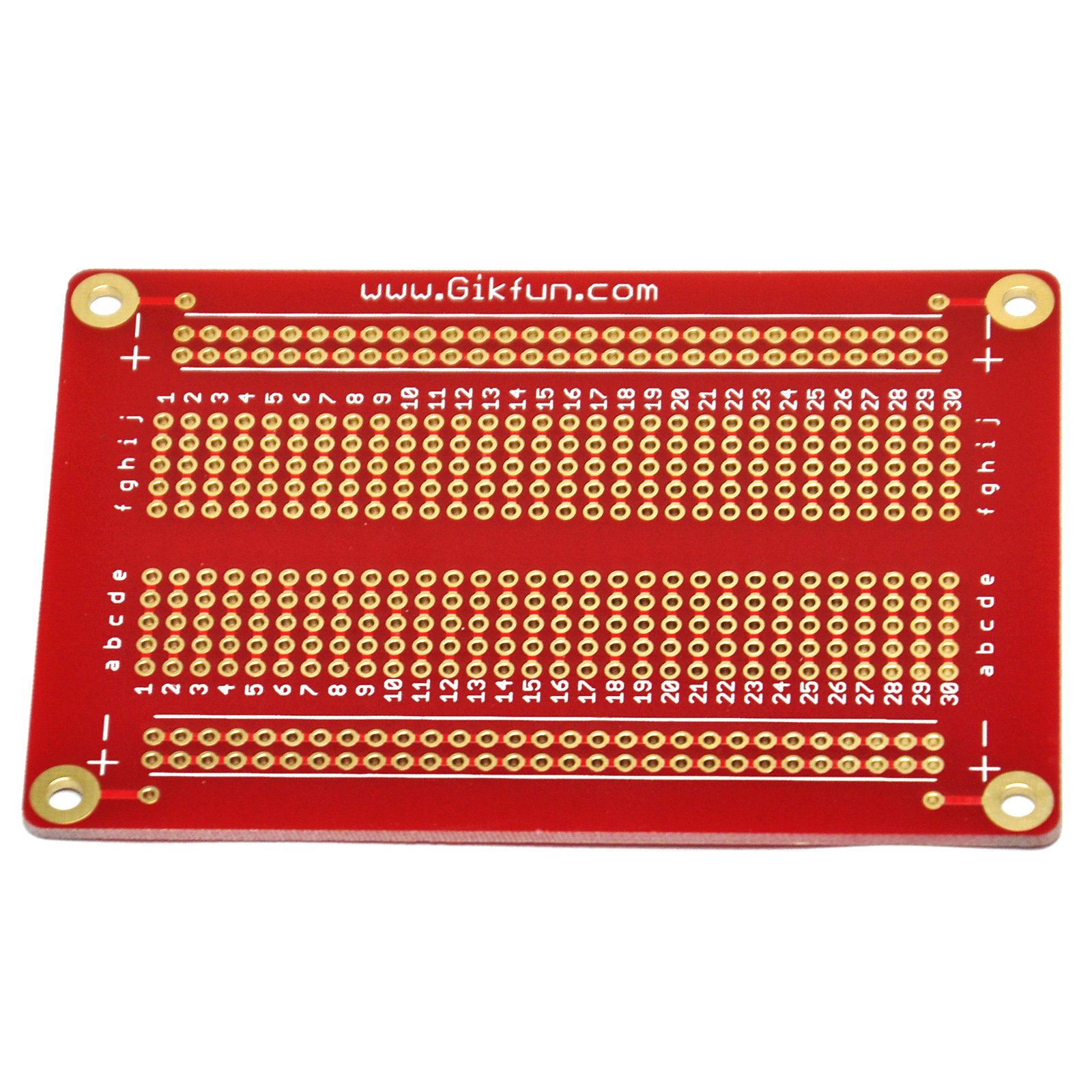 Gikfun Solderable Breadboard Gold Plated Finish Proto Board PCB Diy