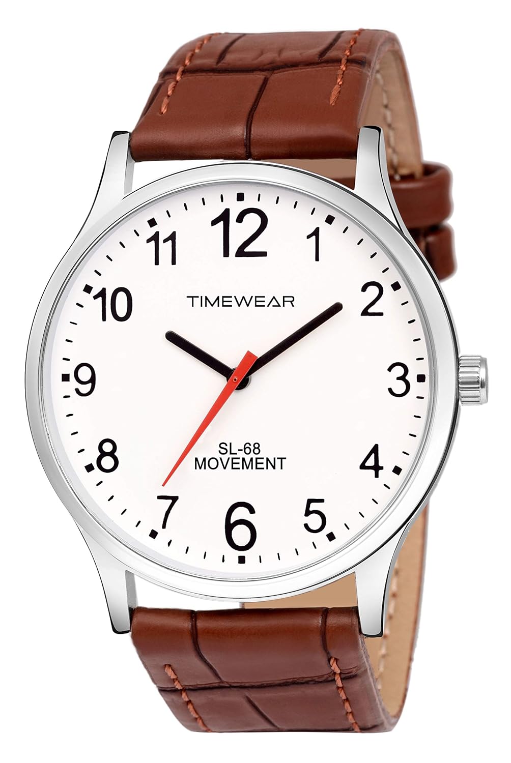 TIMWEAR Men’s Watch (Brown Colored Strap)