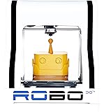 ROBO 3D R1 Plus 10x9x8-Inch ABS/PLA 3D Printer, White (A1-0002-000)