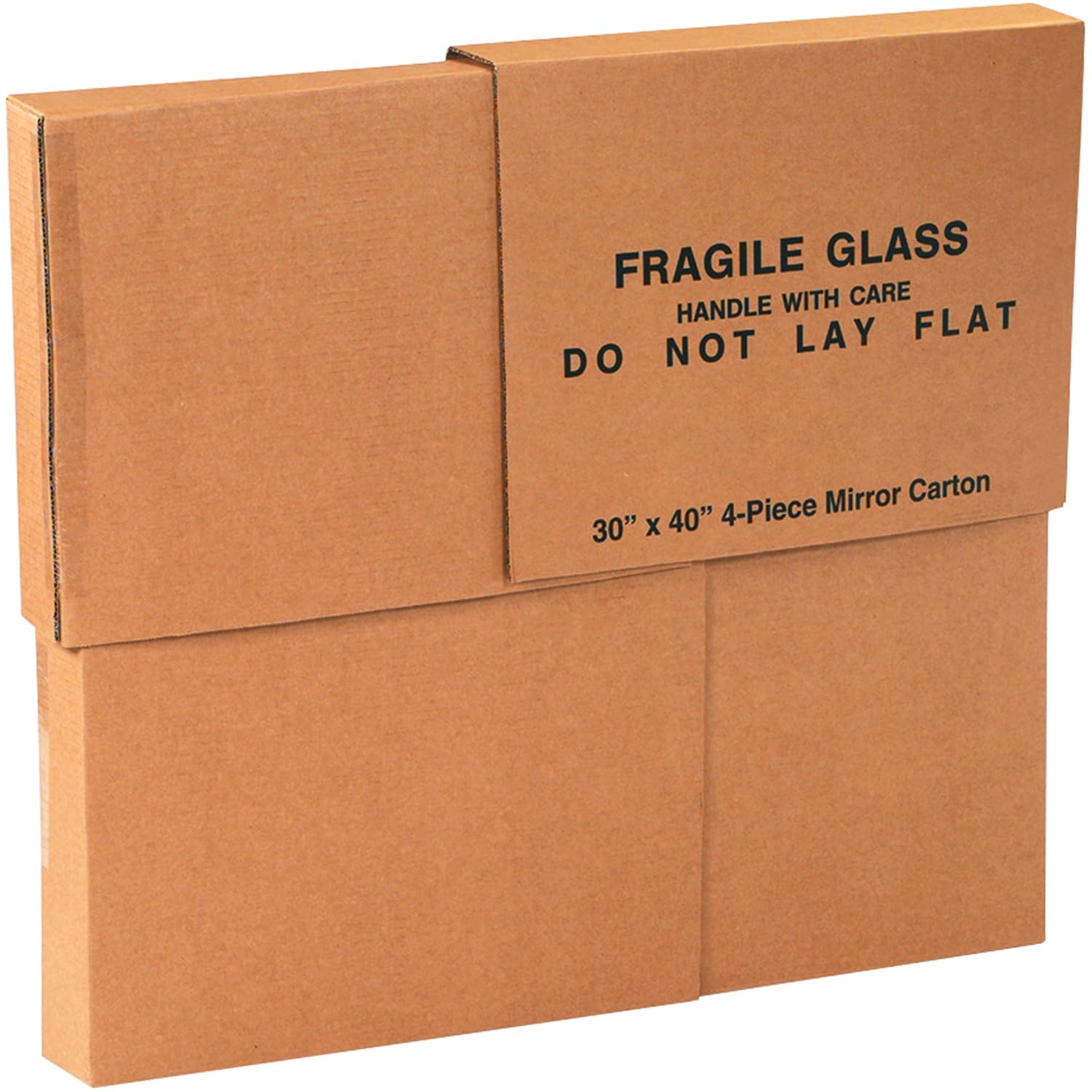Partners Brand P30404PCMCMS Mirror Moving Boxes, 4Piece
