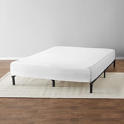 Buy Amazon Basics 9 Leg Support Metal Bed Frame Strong Support For Box Spring And Mattress Set Tool Free Easy Assembly Queen Size Bed Online In Greece B07d4bd47f