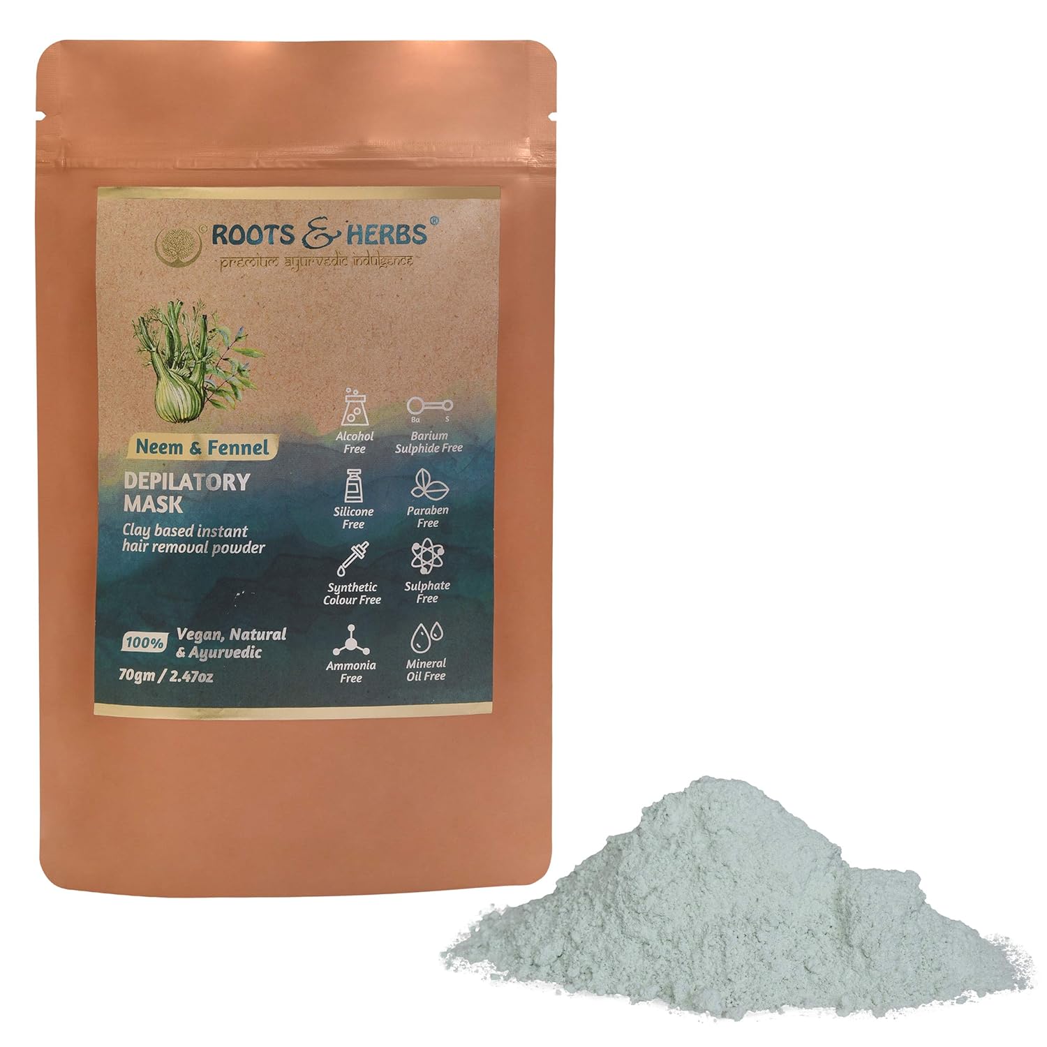 Roots Herbs Roots Herbs Neem And Fennel Depilatory Ubtan For