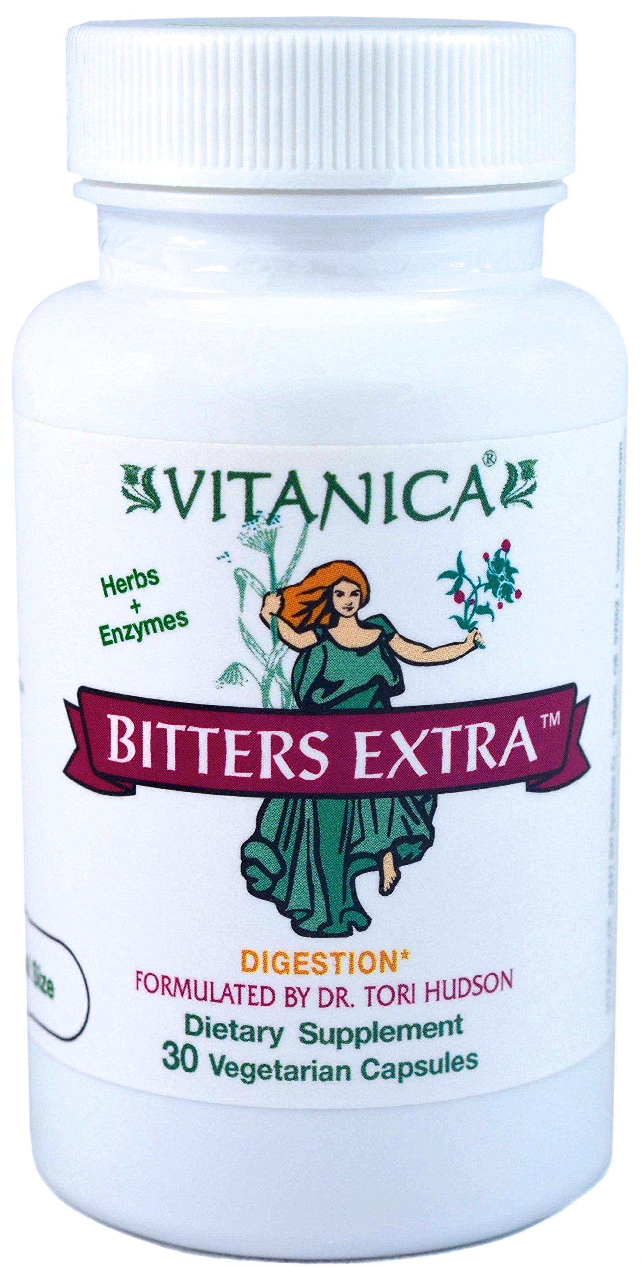 Vitanica Bitters Extra, Digestion Support, Vegan/Vegetarian, 30