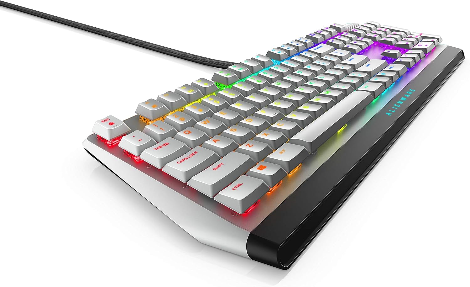 Alienware 510K Low-Profile RGB Mechanical Gaming Keyboard, US Layout - AW510K (Lunar Light) - Image 5