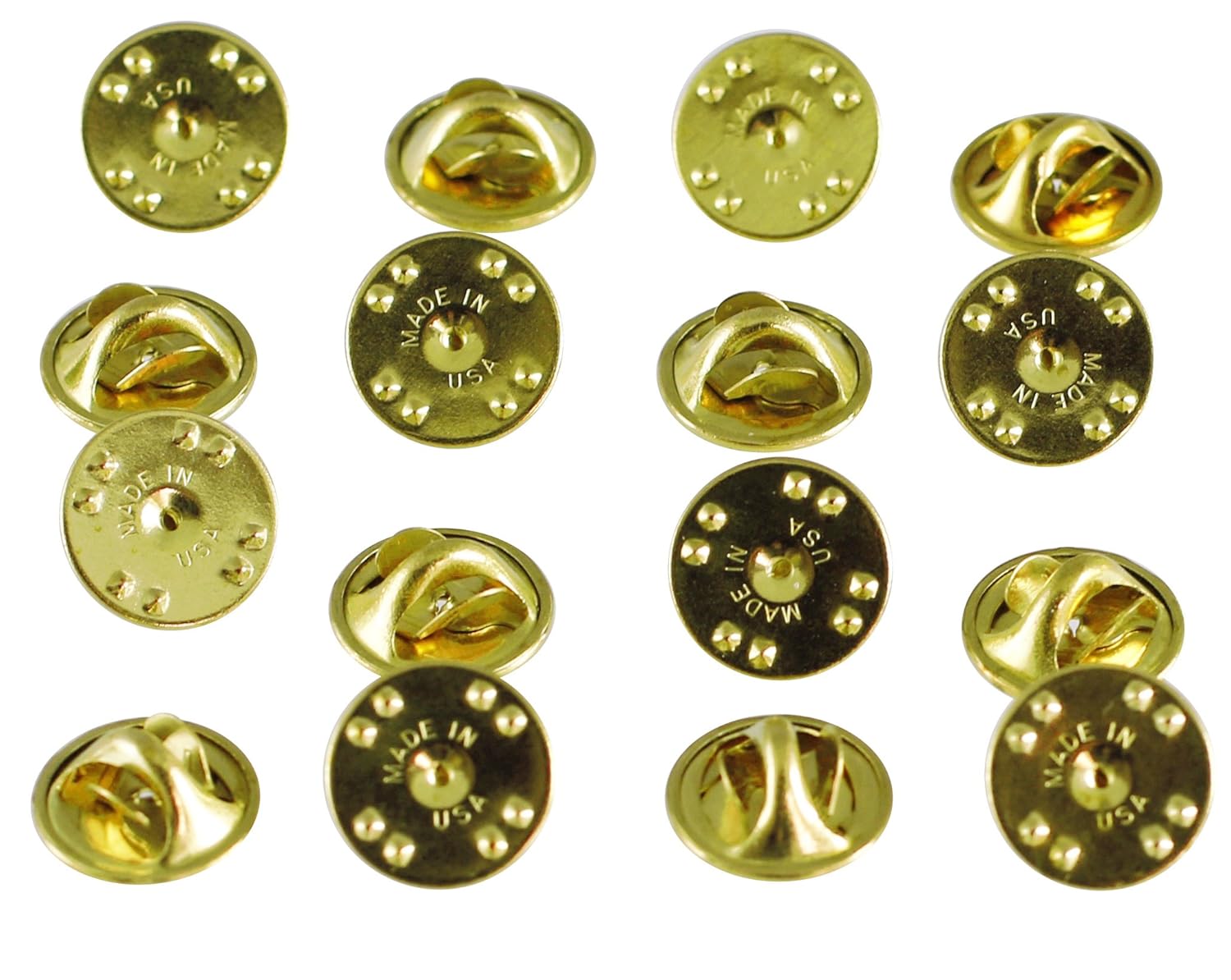 Brass Butterfly Clutch Metal Uniform Pin Badge Insignia Clutches Backs