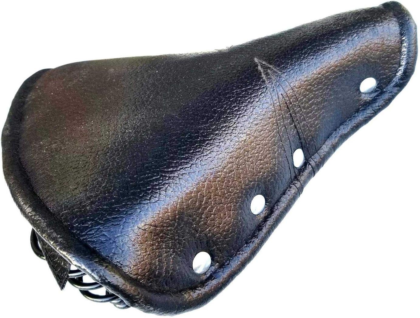Tuneway Vintage Faux Leather Bicycle Saddle Rivet Sprung