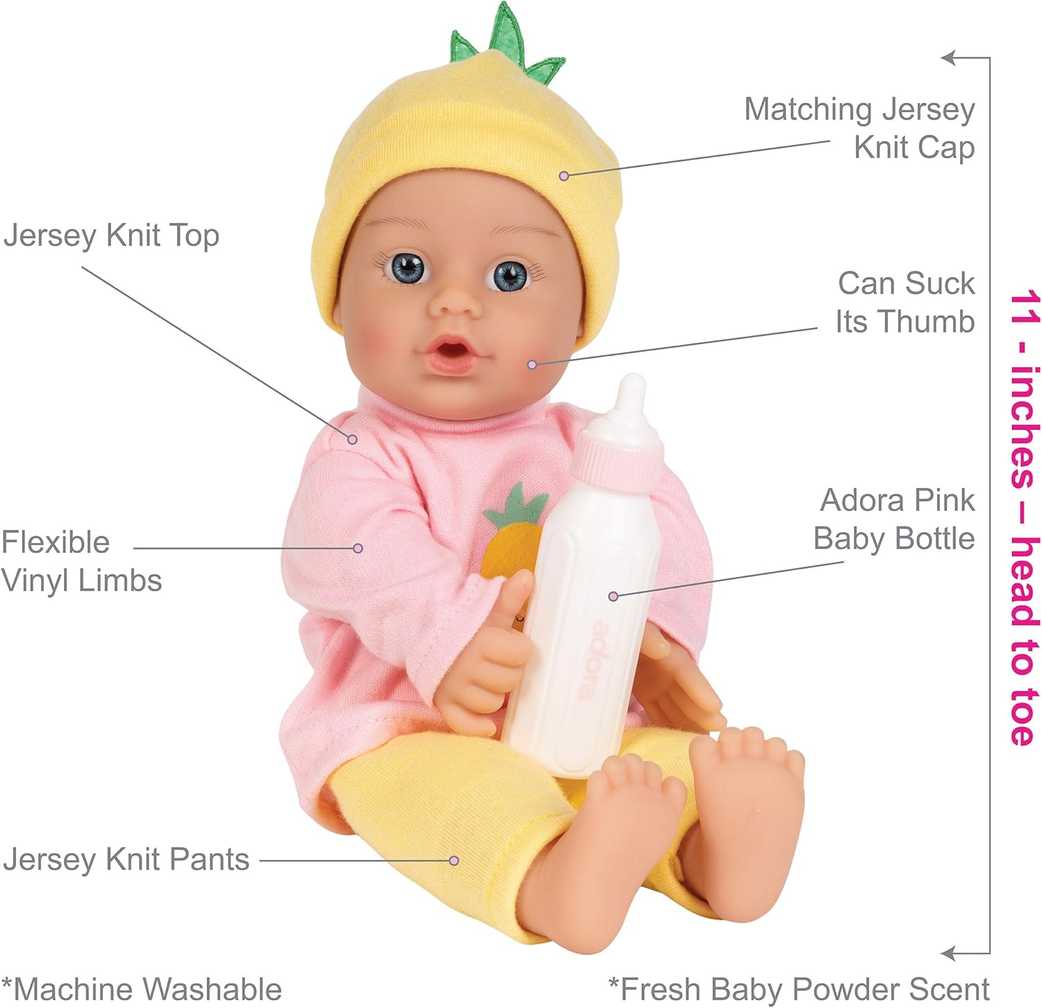 machine washable baby doll
