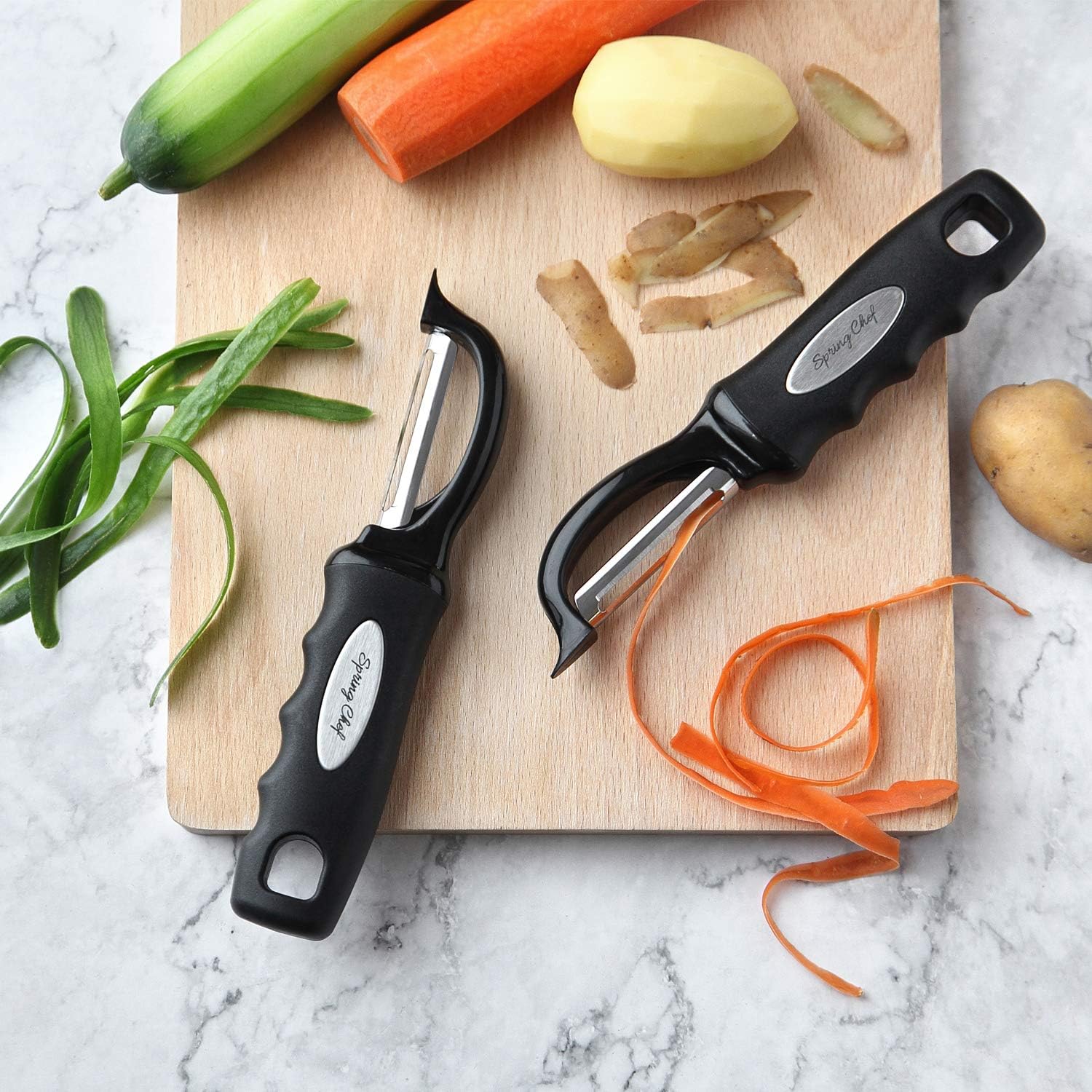 Spring Chef Premium Swivel Vegetable Peeler: Kitchen & Dining