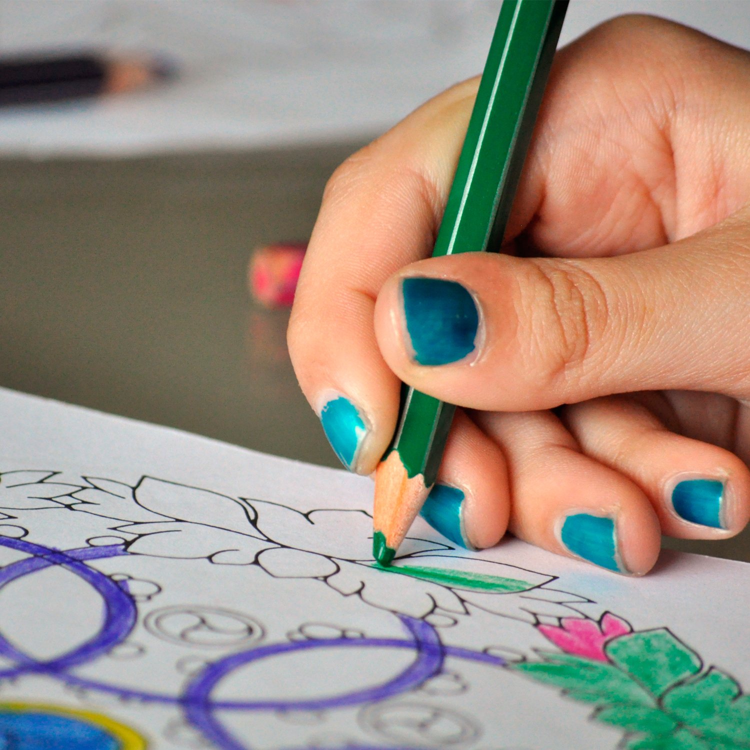 Colored Pencils + Coloring Books , Premium Assorted Oil Based coloring Pencils Set (36 Unique Color) with Thick Cores for Kids & Adults Artwork Coloring, Drawing ,Sketching , Painting