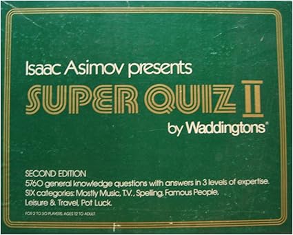 Amazon Com Isaac Asimov Presents Super Quiz Ii Second Edition Toys Games
