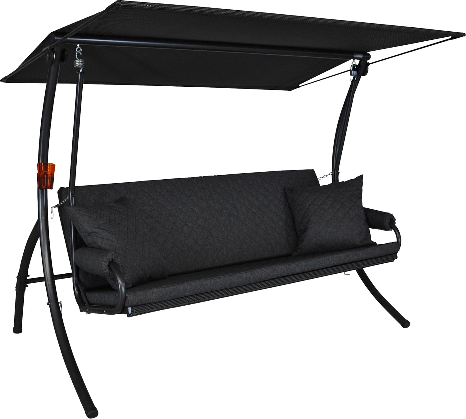 Angerer 441200/208/21 Elegance Joy Hollywoodschaukel Joy, Grau, 3-Sitzer