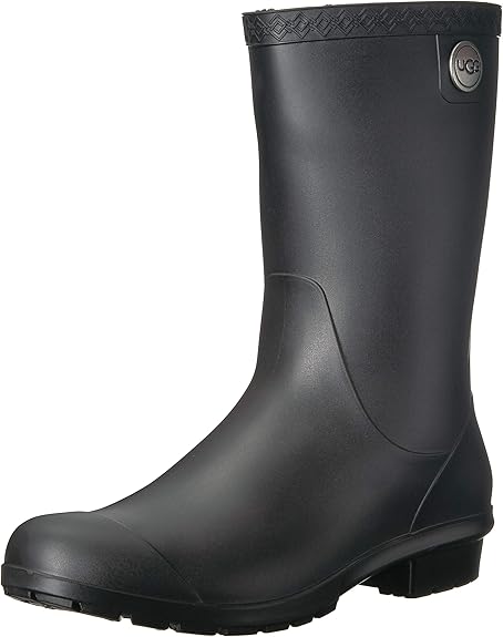 black ugg rain boots