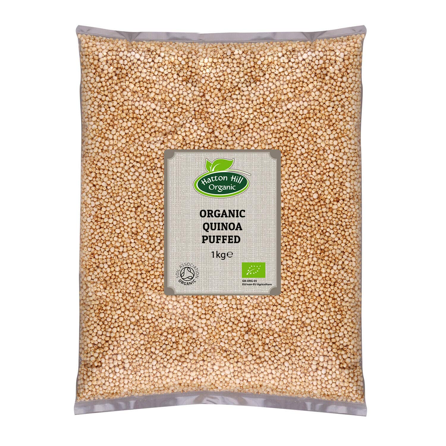 Organic Puffed Quinoa 1kg by Hatton Hill Organic Free UK Delivery