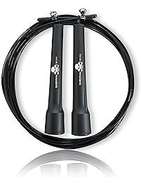 Survival and Cross Jump Rope - Premium Quality - Best for Boxing MMA Fitness Training - Speed - Adjustable Sold By FMS International Authorized Seller