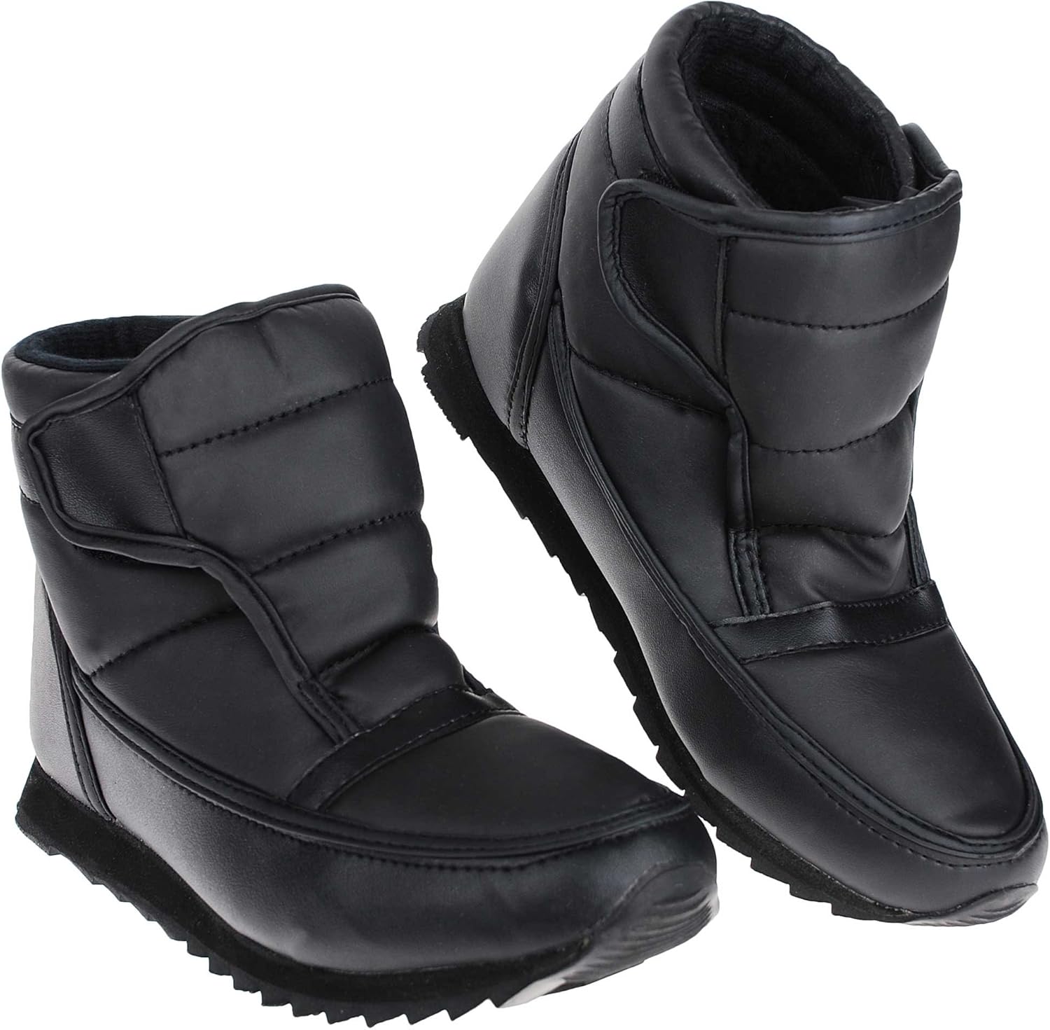 Ice Gripper Ankle Boots Black 9 Black Amazon.co.uk Shoes & Bags