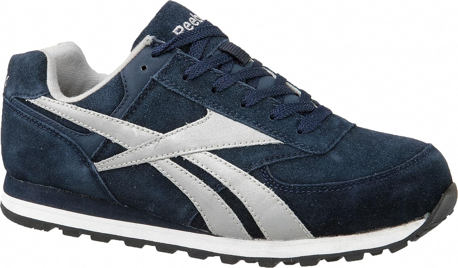 navy athletic shoes