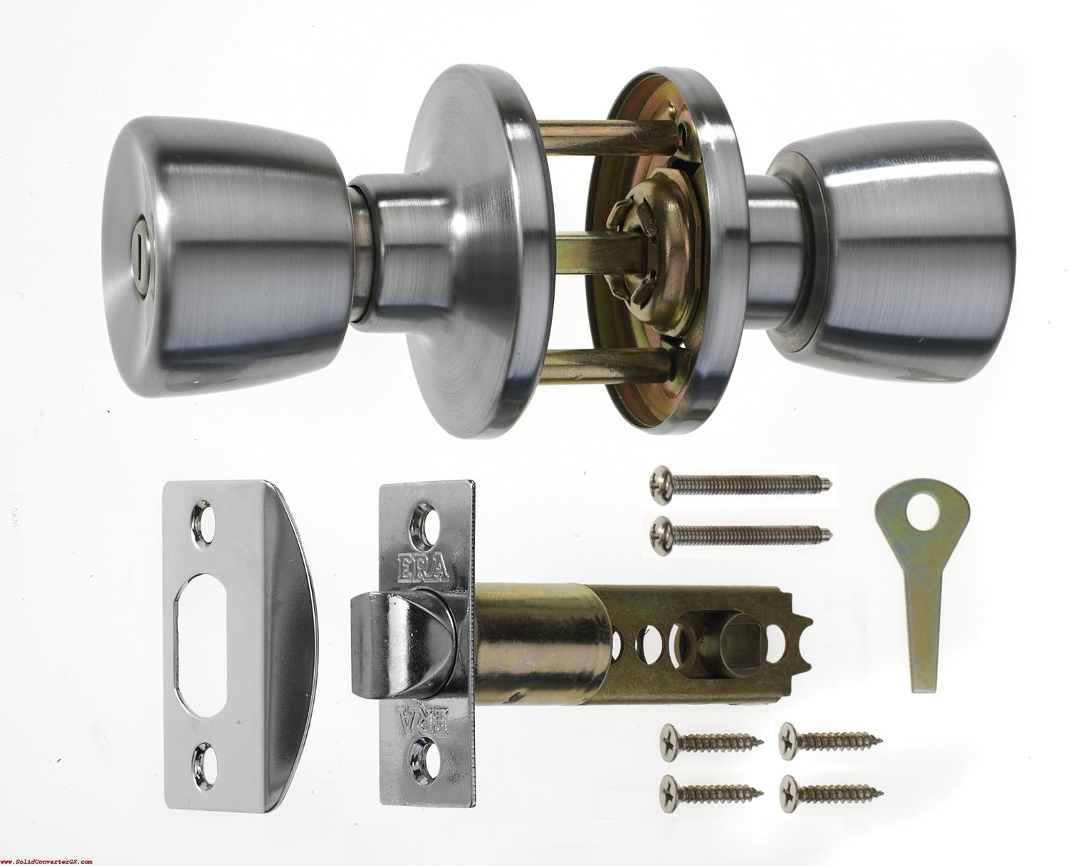 ERA 168-51 Door Privacy Knob Sets, Grey
