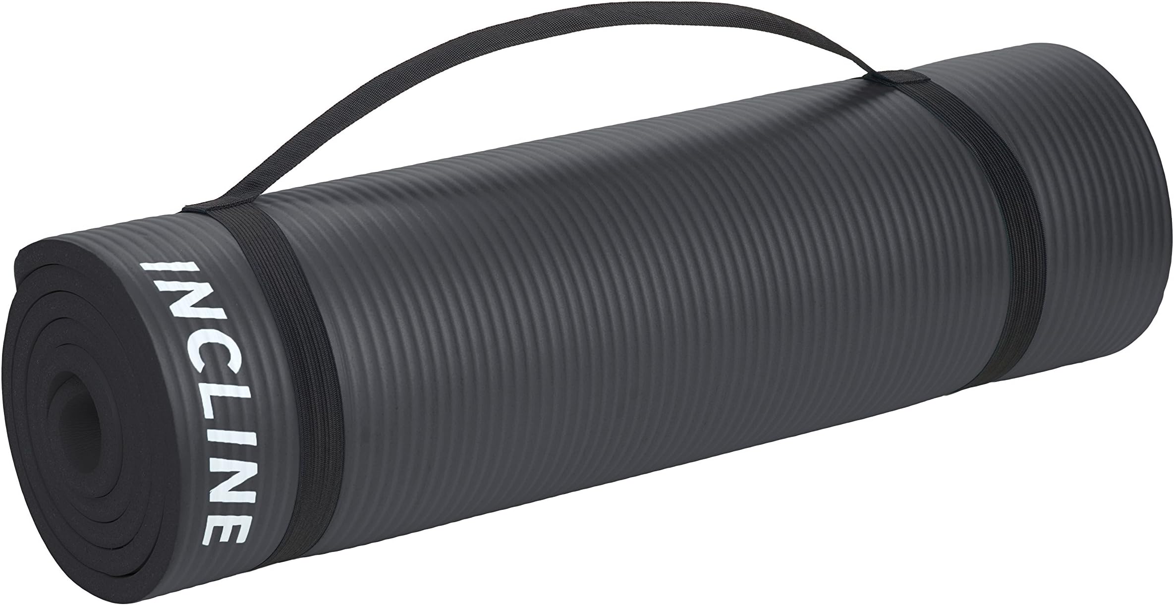 Incline Fit Extra Thick and Long Comfort Foam Yoga/Exercise Mat with Carrying Strap