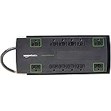 AmazonBasics 12-Outlet Power Strip Surge Protector | 4,320 Joule, 8-Foot Cord