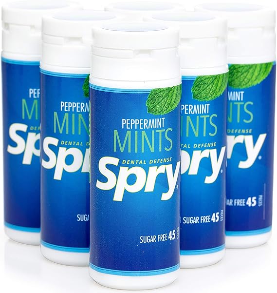 Spry Xylitol Mints, Natural Peppermint (6 Pack), 270 Count Amazon.ca