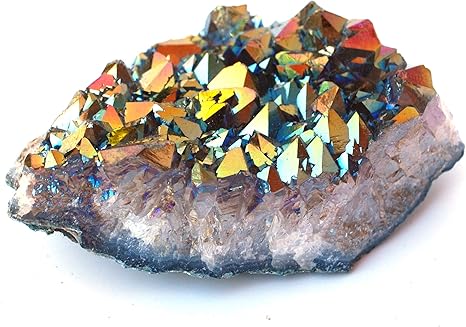 Reiki Healing Energy Charged Unique Raw Titanium Rainbow Aura